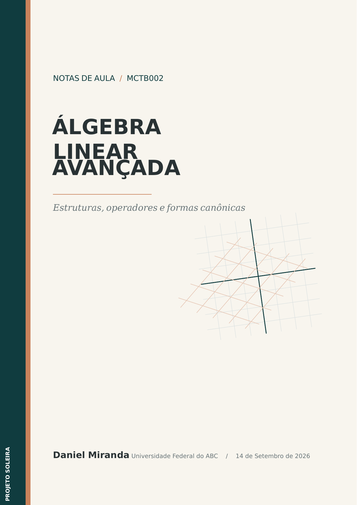 Capa de Álgebra Linear Avançada